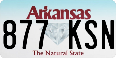 AR license plate 877KSN