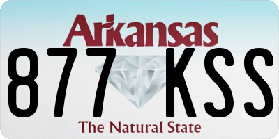 AR license plate 877KSS
