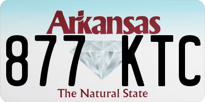 AR license plate 877KTC
