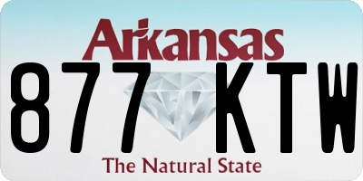 AR license plate 877KTW