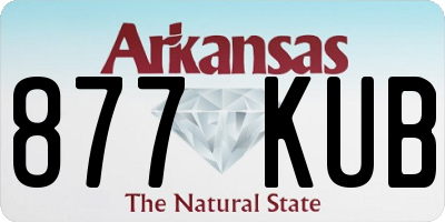 AR license plate 877KUB