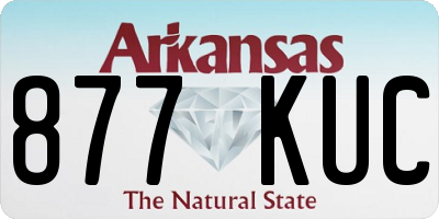 AR license plate 877KUC