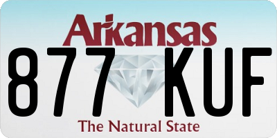 AR license plate 877KUF