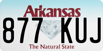 AR license plate 877KUJ