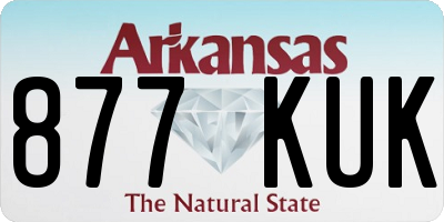 AR license plate 877KUK