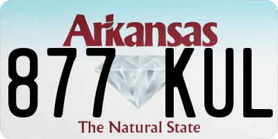 AR license plate 877KUL