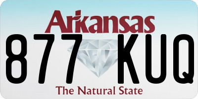 AR license plate 877KUQ