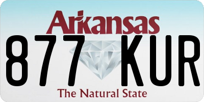 AR license plate 877KUR