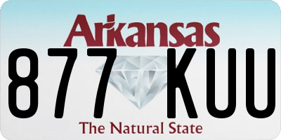 AR license plate 877KUU