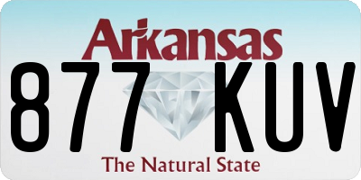 AR license plate 877KUV