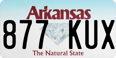 AR license plate 877KUX