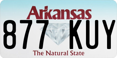 AR license plate 877KUY