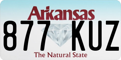AR license plate 877KUZ