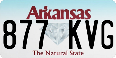 AR license plate 877KVG