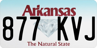 AR license plate 877KVJ