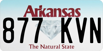 AR license plate 877KVN