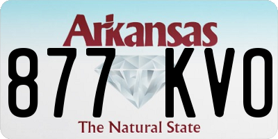AR license plate 877KVO