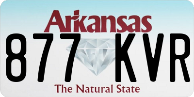 AR license plate 877KVR