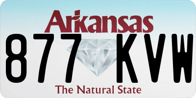AR license plate 877KVW