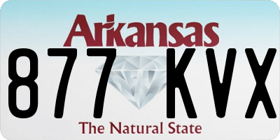 AR license plate 877KVX