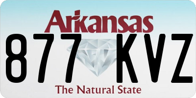 AR license plate 877KVZ