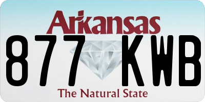 AR license plate 877KWB