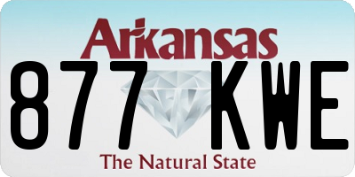 AR license plate 877KWE