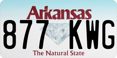 AR license plate 877KWG