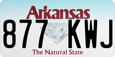 AR license plate 877KWJ