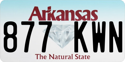 AR license plate 877KWN
