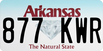 AR license plate 877KWR