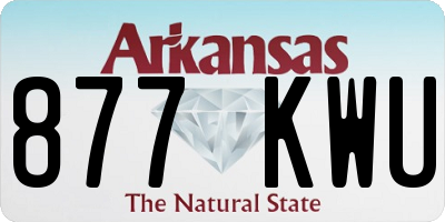 AR license plate 877KWU