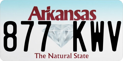 AR license plate 877KWV