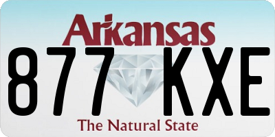AR license plate 877KXE