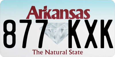 AR license plate 877KXK