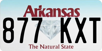 AR license plate 877KXT