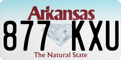 AR license plate 877KXU