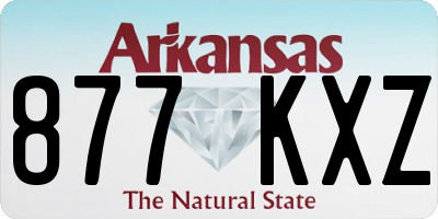 AR license plate 877KXZ