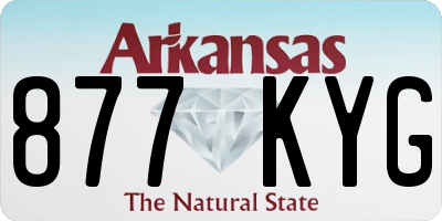 AR license plate 877KYG