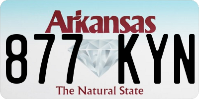 AR license plate 877KYN