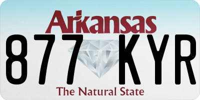 AR license plate 877KYR