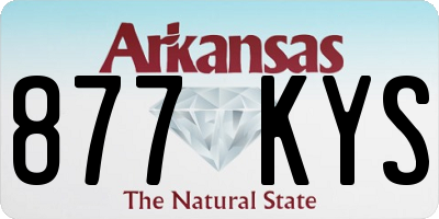 AR license plate 877KYS