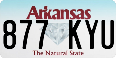 AR license plate 877KYU