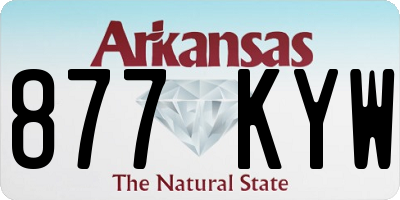 AR license plate 877KYW
