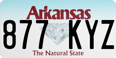 AR license plate 877KYZ