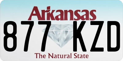 AR license plate 877KZD