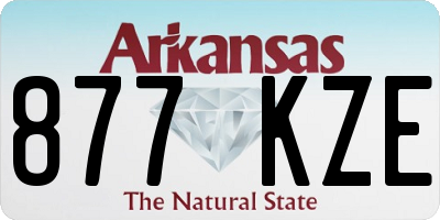 AR license plate 877KZE