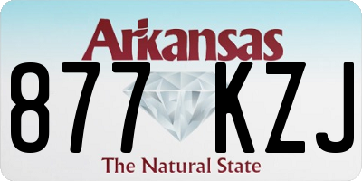 AR license plate 877KZJ
