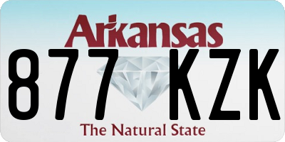 AR license plate 877KZK