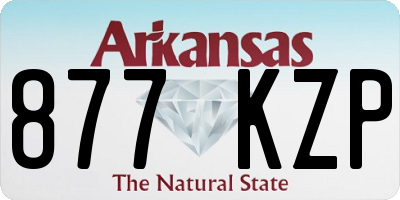 AR license plate 877KZP